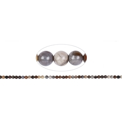 141870100320 Rang de collier boules, Bois silicofié, 04mm (38cm) | Marco Schreier