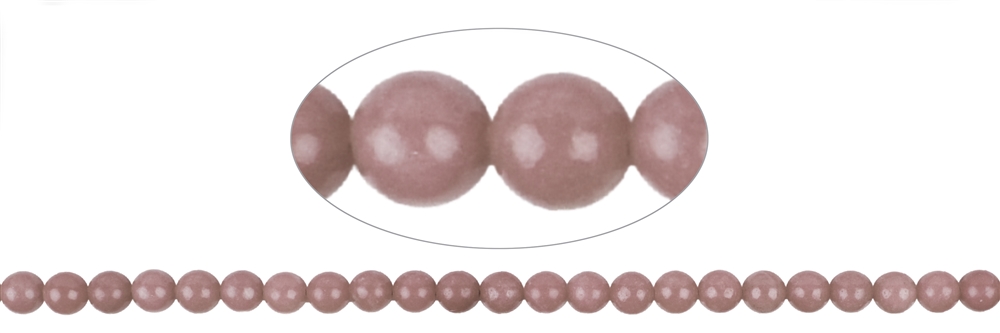 Filo di perle, thulite, 08-08.5mm