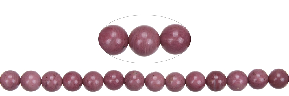 String Beads, Thulite A, 06mm