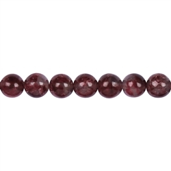 141900106823 Filo di perle, thulite AA, 09-10 mm | Gemme Schreier, pietre curative e gioielli