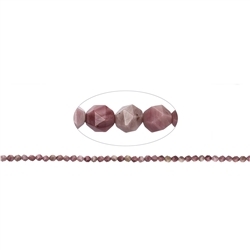 141900109220 Rang de collier boules, Thulite, facettes, 06mm (39cm) | Marco Schreier