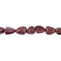 141901470522 Rang de collier de pierres roulées, Thulite, 14-22 x 11-14mm | Marco Schreier