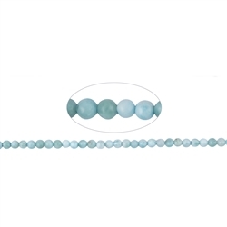 141960100320 Rang de collier boules, Larimar A, 04mm | Marco Schreier