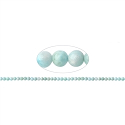 141960100420 Rang de collier boules, Larimar AB, 05mm | Marco Schreier