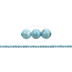 141960100621 Rang de collier boules, Larimar A, 07mm | Marco Schreier