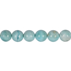 141960101021 Rang de collier boules, Larimar A, 11mm | Marco Schreier