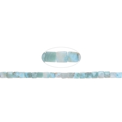 141960209521 Strang Würfel, Larimar, 5 x 5 x 5mm (40cm) | GH Edelsteine, Heilsteine & Schmuck