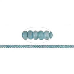 141960323320 Rang de collier Bouton, Larimar, 04-05 x 08mm  | Marco Schreier