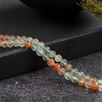 strand of beads, sunstone (Arusha), 04mm, faceted