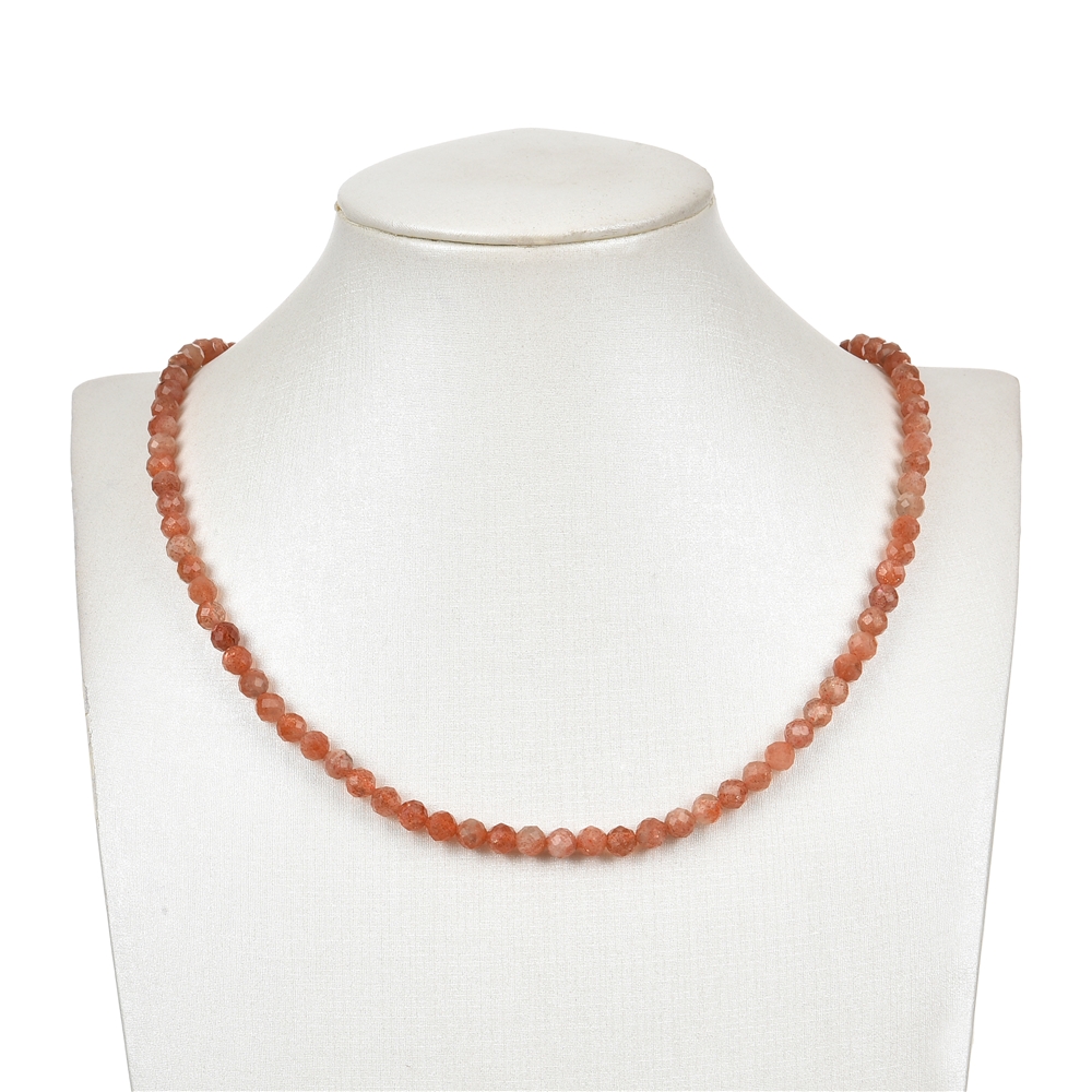 String Beads, Sunstone A, 05.5 - 06mm, faceted