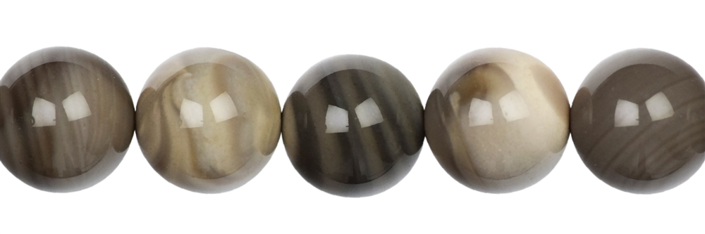 Filo di perline, selce, 12 mm
