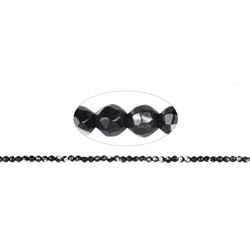 142430104820 strand of beads, Mother of Pearl (dark), faceted, 03mm | Marco Schreier