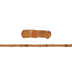 142470200620 Strand cube, Aventurine (orange-red), 04mm | wholesaler gems & healing stones