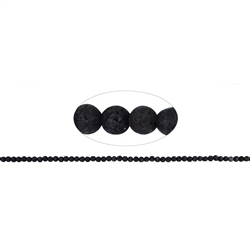 142480100310 Rang de collier boules, lave, 04mm | Marco Schreier