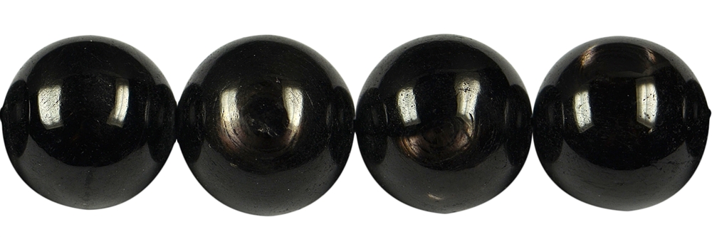 Strand of balls, Hypersthene, 12mm