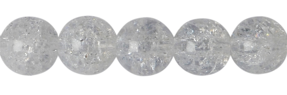 Filo di perline, cristallo schiacciato, 20 mm