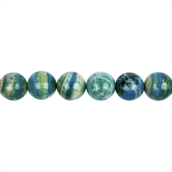 142630101020 Strang Kugeln, Andenopal (grün), 12mm | Edelsteine, Heilsteine & Schmuck-Handel