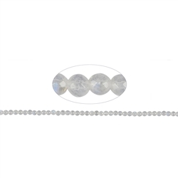 142680110021 Rang de collier boules, Labradorite (blanche), à facettes, 02mm (39cm)  | Marco Schreier