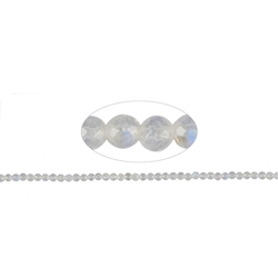 142680110621 Rang de collier boules, Labradorite (blanche), à facettes, 02,5mm (38cm) | Marco Schreier