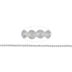 142680111221 Rang de collier boules, Labradorite (blanche), à facettes, 03mm (36cm) | Marco Schreier