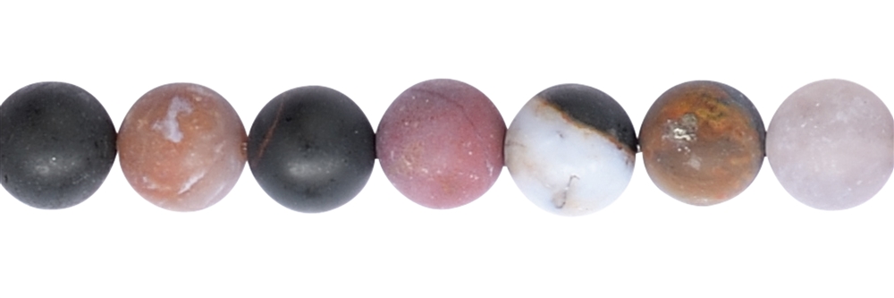 Strand of balls, Sardonyx, 10mm