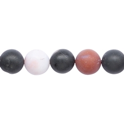 142710101210 String Beads, Sardonyx, matt, 16mm | wholesaler gems, healing stones & jewelry