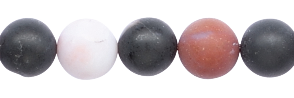 Filo di perle, sardonice, opaco, 16 mm
