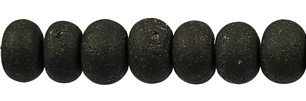 Strang Button, Sardonyx (Antik) matt, 09-10 x 14mm (33,5 cm)