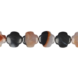 142710900220 Cross strand, Sardonyx, 14 x 14mm | wholesaler gems, healing stones & jewelry