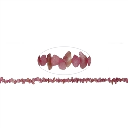 142990609721 Rang de collier Pierre roulée-Chip, tourmaline (rose-rouge) , 03-04 x 05-06mm (39cm) | Marco Schreier