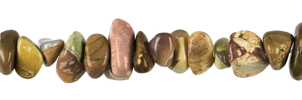 Fili di schegge tondeggianti, pietra amuleto (Australia), 06 - 10 mm