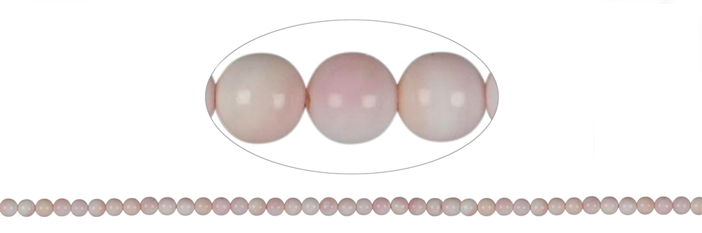 Strand of beads, Mother of Pearl (pink), 04mm