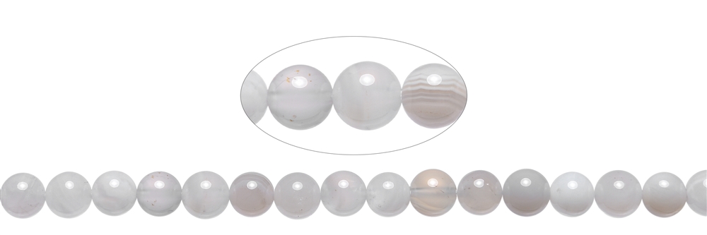 143300106521 String Beads, Agate (white) cream, gray, 06mm | wholesaler gems & healing stones