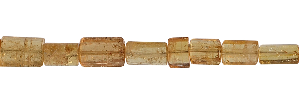 Filo di cristalli, topazio imperiale, sfaccettato, 05 - 19 mm, unico n. 09