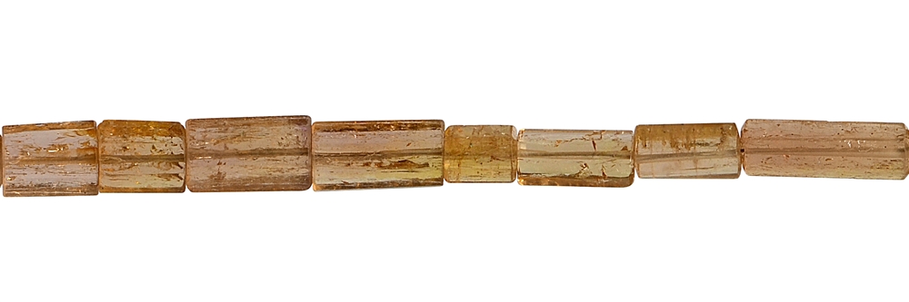 Filo di cristalli, topazio imperiale, sfaccettato, 06 - 19 mm, unico n. 12