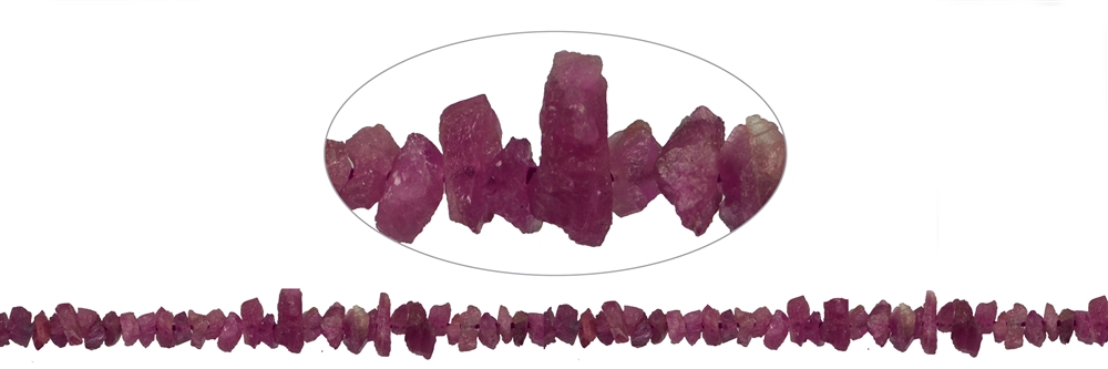 Strang Splitter roh, Turmalin (rosa), matt, 04 – 08mm