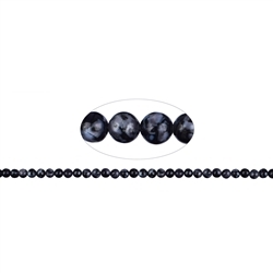 143560100520 Rang de collier boules, Gabbro (Mystic Merlinite), 06mm | Marco Schreier