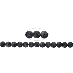 143560100710 Rang de collier boules, Gabbro (Mystic Merlinite), mat, 08mm | Marco Schreier