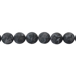 143560100910 Rang de collier boules, Gabbro (Mystic Merlinite), mat, 10mm | Marco Schreier