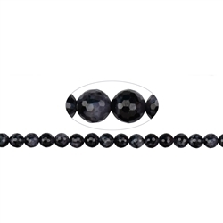 143560101820 Rang de collier boules, Gabbro (Mystic Merlinite), à facettes, 08mm (39cm) | Marco Schreier