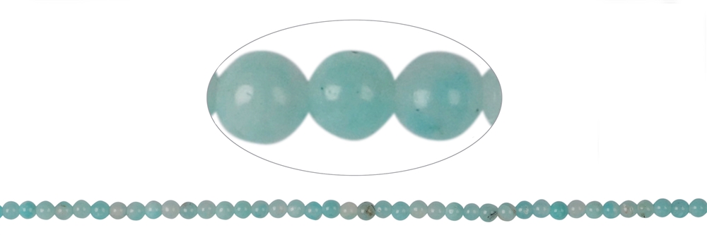 Strand of beads, Amazonite (light), 03mm