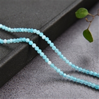 Strand of beads, Amazonite, faceted, 02mm