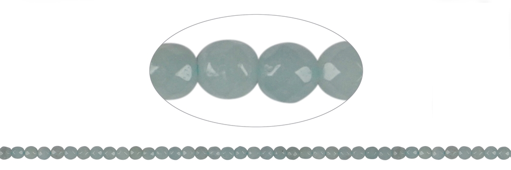 Filo di perle, amazzonite (chiara), sfaccettata, 03 mm (39 cm)