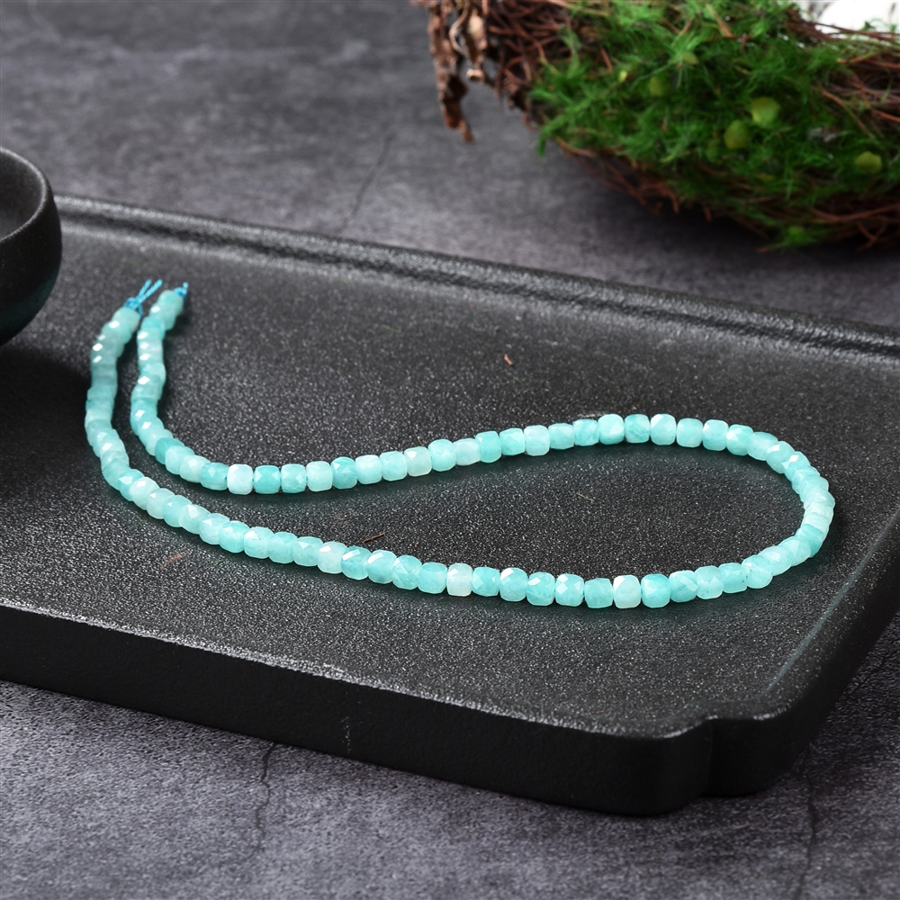 Rang de collier, Amazonite, à facettes, 04mm (39cm)