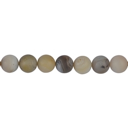 143970101110 Rang de collier boules, Agate (Montana-Agate) mat, 14mm (38cm) | Marco Schreier