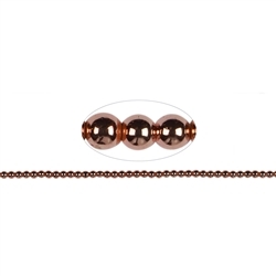 144210100228 Strang Kugeln, Hämatin rosegold (gef.), 03mm | Edelsteine, Heilsteine & Schmuck