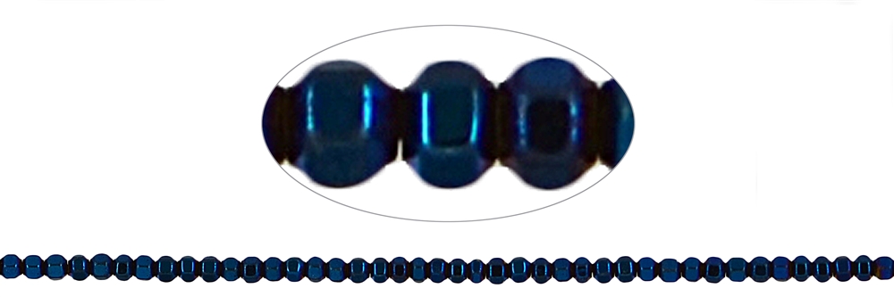 Strang Hexagon, Hämatin blau (gef.), 02mm