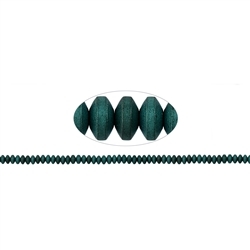 144210401517 Bottone a filo, ematina blu-verde (colorata) opaca, 02 x 04 mm (PU con 3 pezzi; prezzo al pezzo) | Marco Schreier