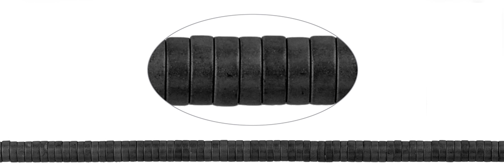 Strang Zylinder (Heisihi), Hämatin matt, 01 x 03mm