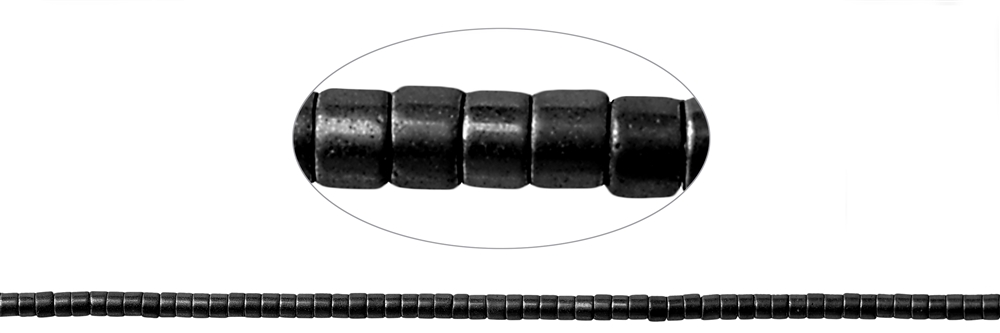 Strang Zylinder (Heisihi), Hämatin matt, 01 x 01mm